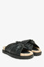 Christian Dior Black Cannage Quilted 'DTwist' Sandals Size 36.5