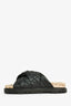 Christian Dior Black Cannage Quilted 'DTwist' Sandals Size 36.5