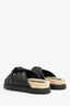 Christian Dior Black Cannage Quilted 'DTwist' Sandals Size 36.5