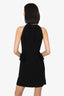 Prada Black Ruffled Sleeveless Mini Dress Size 44