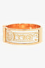 Hermès Gold Plated/White 'Bijoux Trompe L'Oleil' Bracelet Size PM