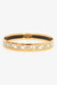 Hermès Gold Tone/White Cermaic Thin Bangle PM