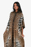 Yves Saint Laurent Edition Soir Vintage Leopard Silk Gown Size 38