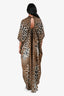 Yves Saint Laurent Edition Soir Vintage Leopard Silk Gown Size 38