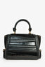 Salvatore Ferragamo Black Python/Crocodile/Ostrich Embossed Leather Sofia Top Handle Bag with Strap