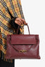 Bottega Veneta Burgundy Leather Ciao Ciao Satchel