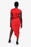 Christopher Esber Red 'Fusion Ruched Micro Dress Size 8 AU