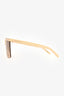 Saint Laurent Cream Flat Top 'Palace' Sunglasses