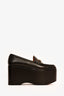 Gucci Black Leather Horsebit Mega Platform Loafers Size 38.5