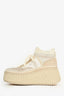 Chloe Cream Platform 'Nama' Sneakers Size 38