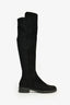 Stuart Weitzman Black Suede 50/50 Knee High Boots Size 37.5