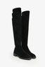 Stuart Weitzman Black Suede 50/50 Knee High Boots Size 37.5