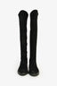 Stuart Weitzman Black Suede 50/50 Knee High Boots Size 37.5