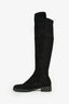 Stuart Weitzman Black Suede 50/50 Knee High Boots Size 37.5