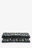 Christian Dior 2022 Blue Oblique Canvas 2 in 1 Montaigne Pouch with Chain Strap + Belt Bag