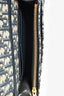 Christian Dior 2022 Blue Oblique Canvas 2 in 1 Montaigne Pouch with Chain Strap + Belt Bag