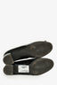 Salvatore Ferragamo Black/Gold Patent Leather Bow Block Heels Size 8