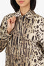 Sierdes Leopard Print Front Pocket Detail Jacket Size 36