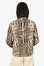 Sierdes Leopard Print Front Pocket Detail Jacket Size 36