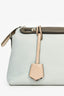 Fendi Light Blue/Grey Leather Medium By The Way Bag with Strap