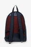 Christian Louboutin Navy Blue/Black Leather Studded Backpack