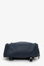 Christian Louboutin Navy Blue/Black Leather Studded Backpack