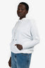 Tom Ford White Terrycloth Bat Wing Hoodie Size XS Mens