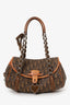 Christian Dior 2006 Brown Diorissimo Trotter Romantique Satchel