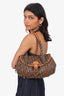 Christian Dior 2006 Brown Diorissimo Trotter Romantique Satchel