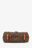 Christian Dior 2006 Brown Diorissimo Trotter Romantique Satchel