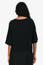 Helmut Lang Black Cropped Boxy Blouse Size XS