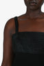 Akris Punto Black Sleeveless Midi Dress with Waist Tie Size 10 US