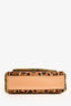 Dolce & Gabbana Brown/Green Leopard Sequin Sicily Top Handle with Strap