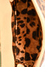 Dolce & Gabbana Brown/Green Leopard Sequin Sicily Top Handle with Strap