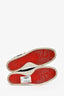Christian Louboutin Black Leather Embellished Slip On Sneakers Size 38