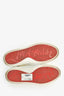 Christian Louboutin White Leather Red Trim Sneakers Size 39