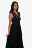 Jean Paul Gaultier Vintage Black Crochet Silk/Wool Maxi Dress Size S