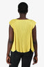 Pleats Please Issey Miyake Lime Green Pleated Sleeveless Top Size 3