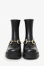 Gucci Black Rubber Chunky Horse-bit Boots Size 40