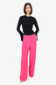 The Kooples Pink Wide Leg Trousers Size 38