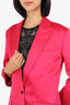 The Kooples Pink Satin Single Breasted Blazer Size 2