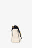Gucci Cream/Navy Leather Small Marmont Shoulder Bag