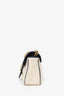 Gucci Cream/Navy Leather Small Marmont Shoulder Bag