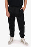 Dior Black Striped Drawstring Zip Hem Pants Size 50 Mens