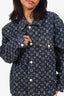 Louis Vuitton Blue Denim Monogram Jacket Size 50 Mens