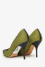 Jimmy Choo Yellow Black Net Detail Heels Size 37