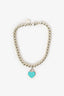 Tiffany & Co. Silver/Teal Enamel Return to Tiffany Bracelet