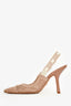 Christian Dior Nude Mesh J'Adior Slingback Heels Size 37