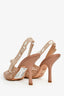 Christian Dior Nude Mesh J'Adior Slingback Heels Size 37