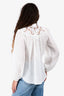 Zimmerman White Floral Linen Long Sleeve Top Size 0
